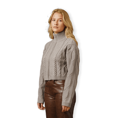 Powder Knit Zip Cardigan