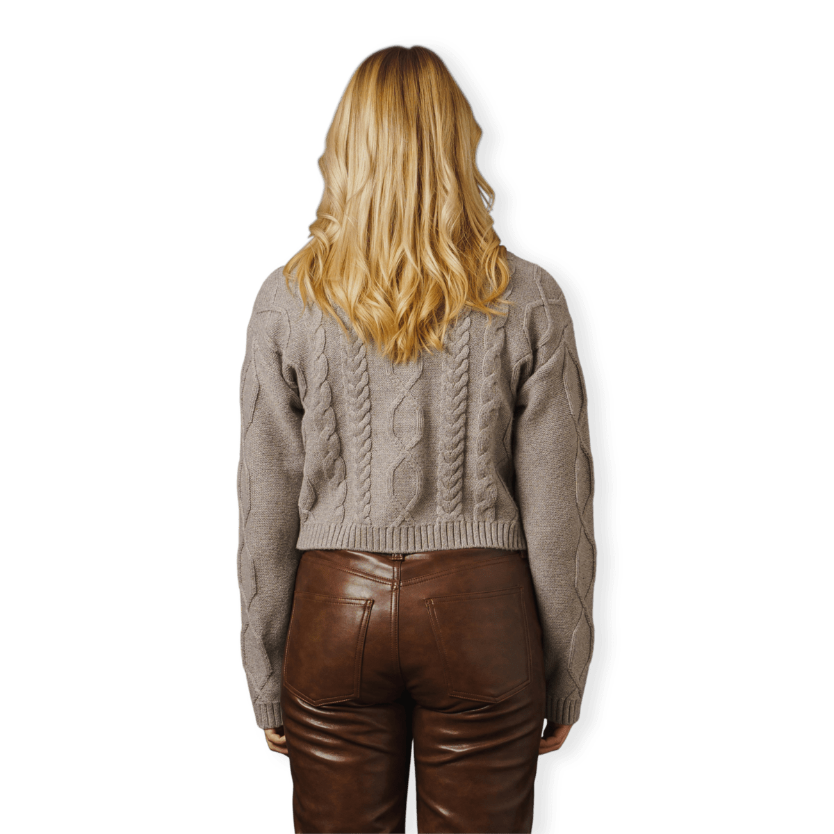 Powder Knit Zip Cardigan