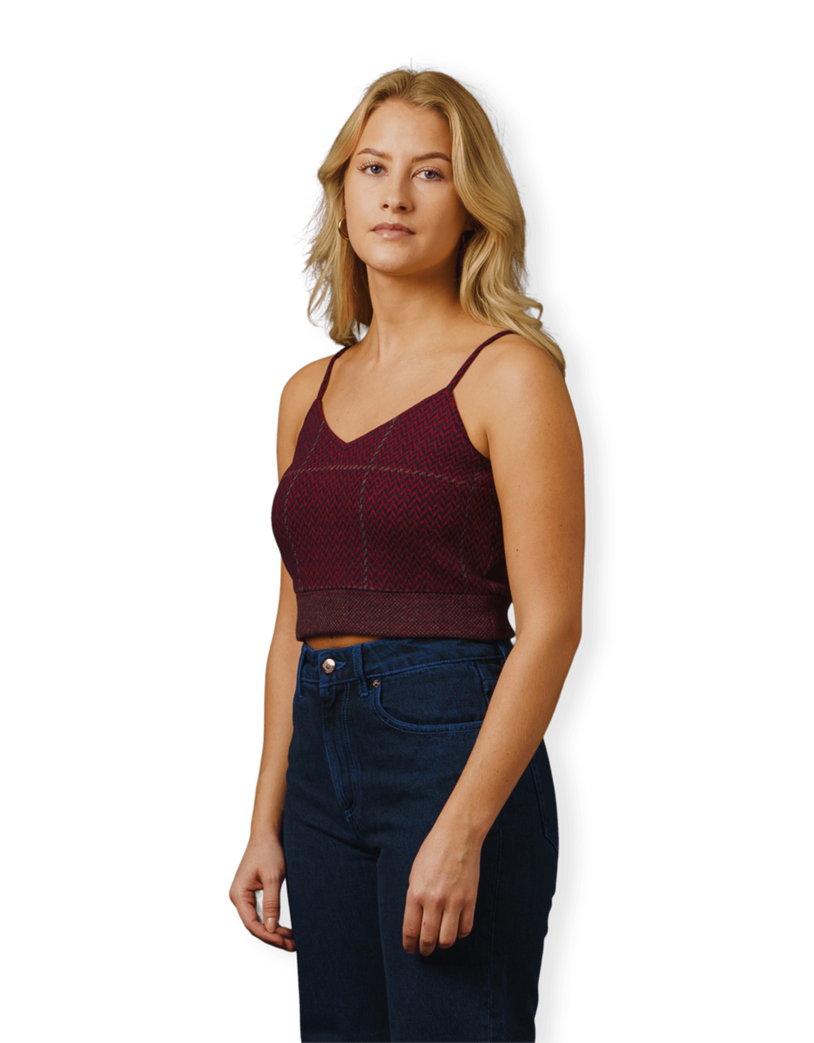 Retro Wool Jaquard Sleeveless Top