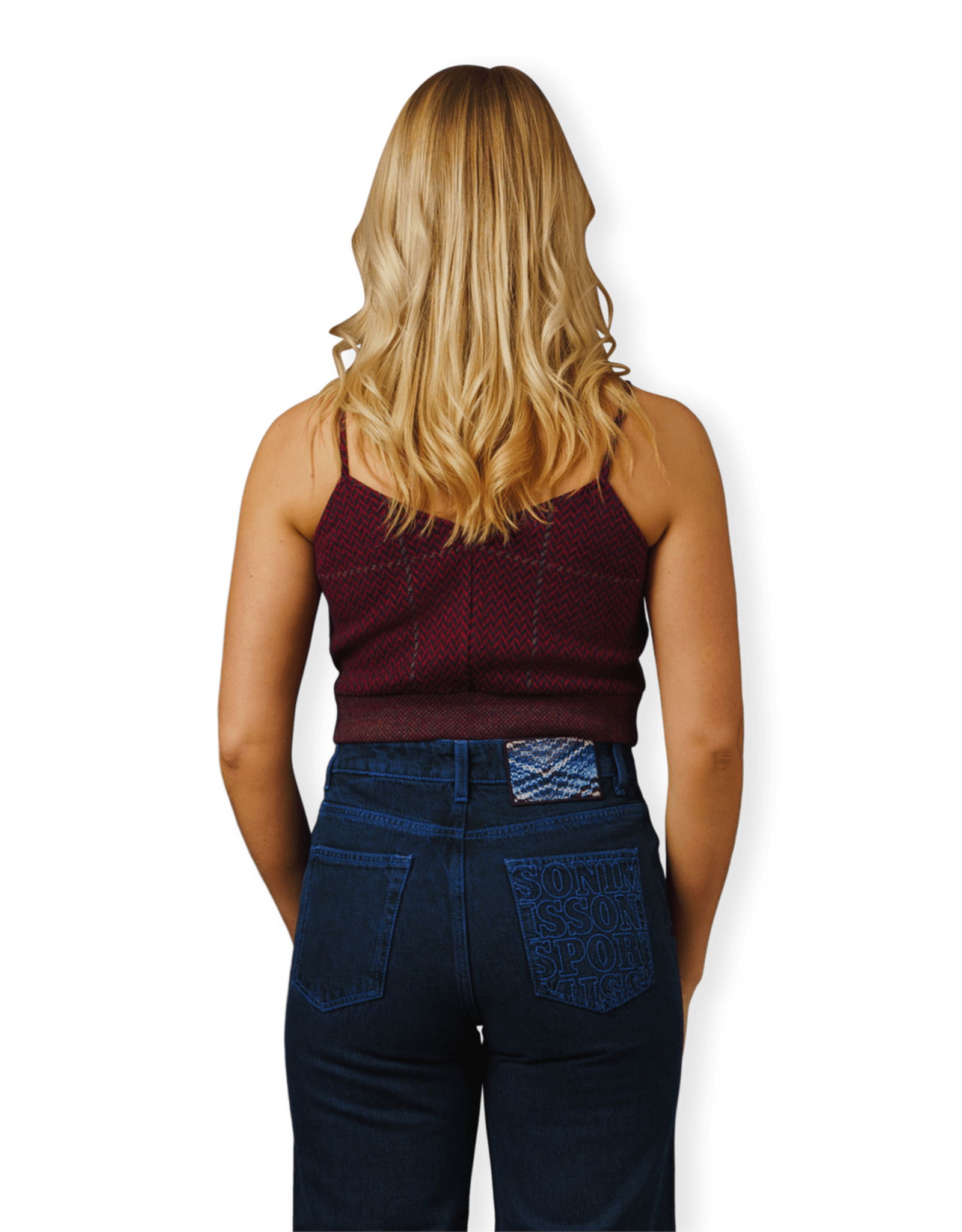 Retro Wool Jaquard Sleeveless Top