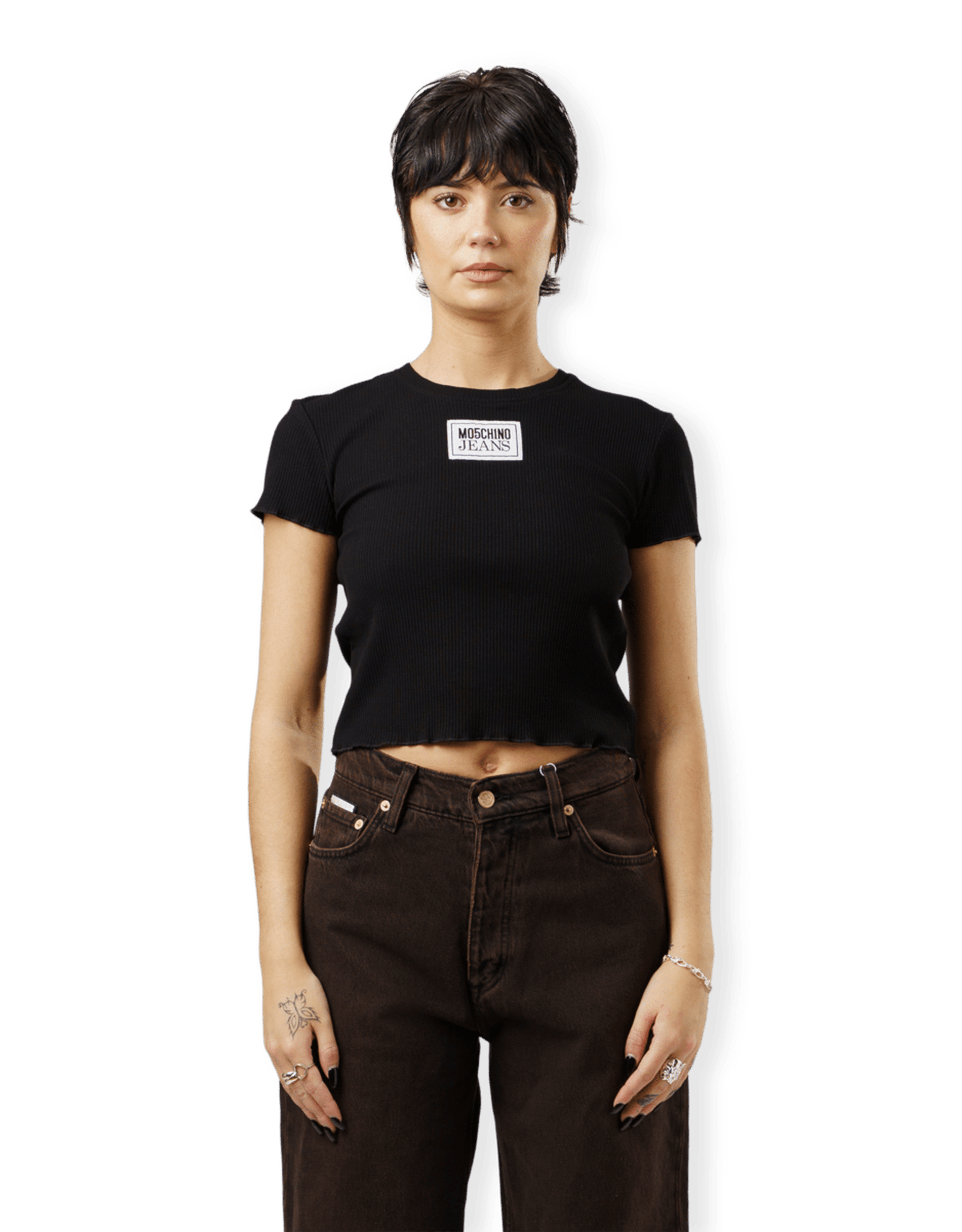 Logo Patch Cotton T-shirt