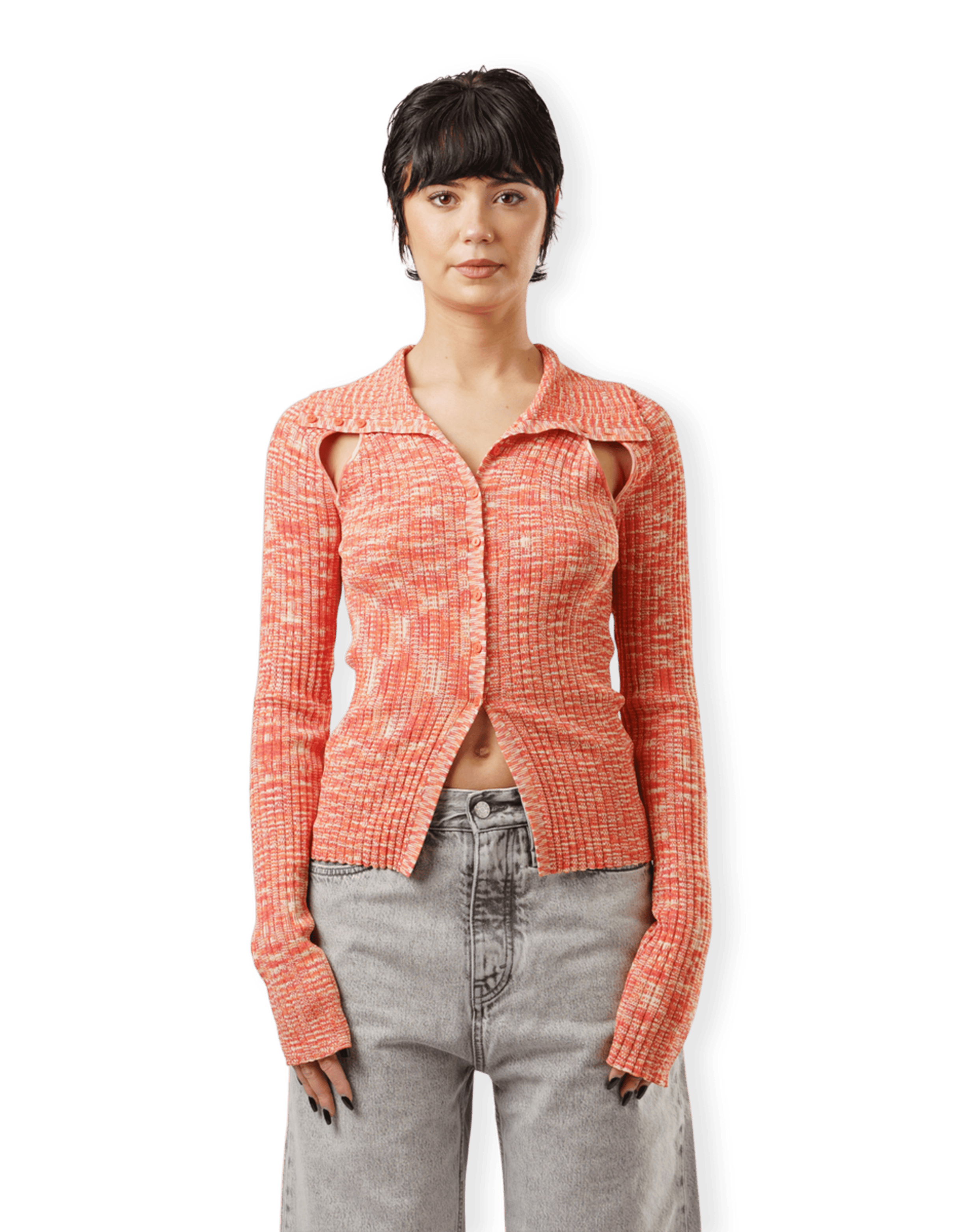 Rozy Slit Knit Cardigan