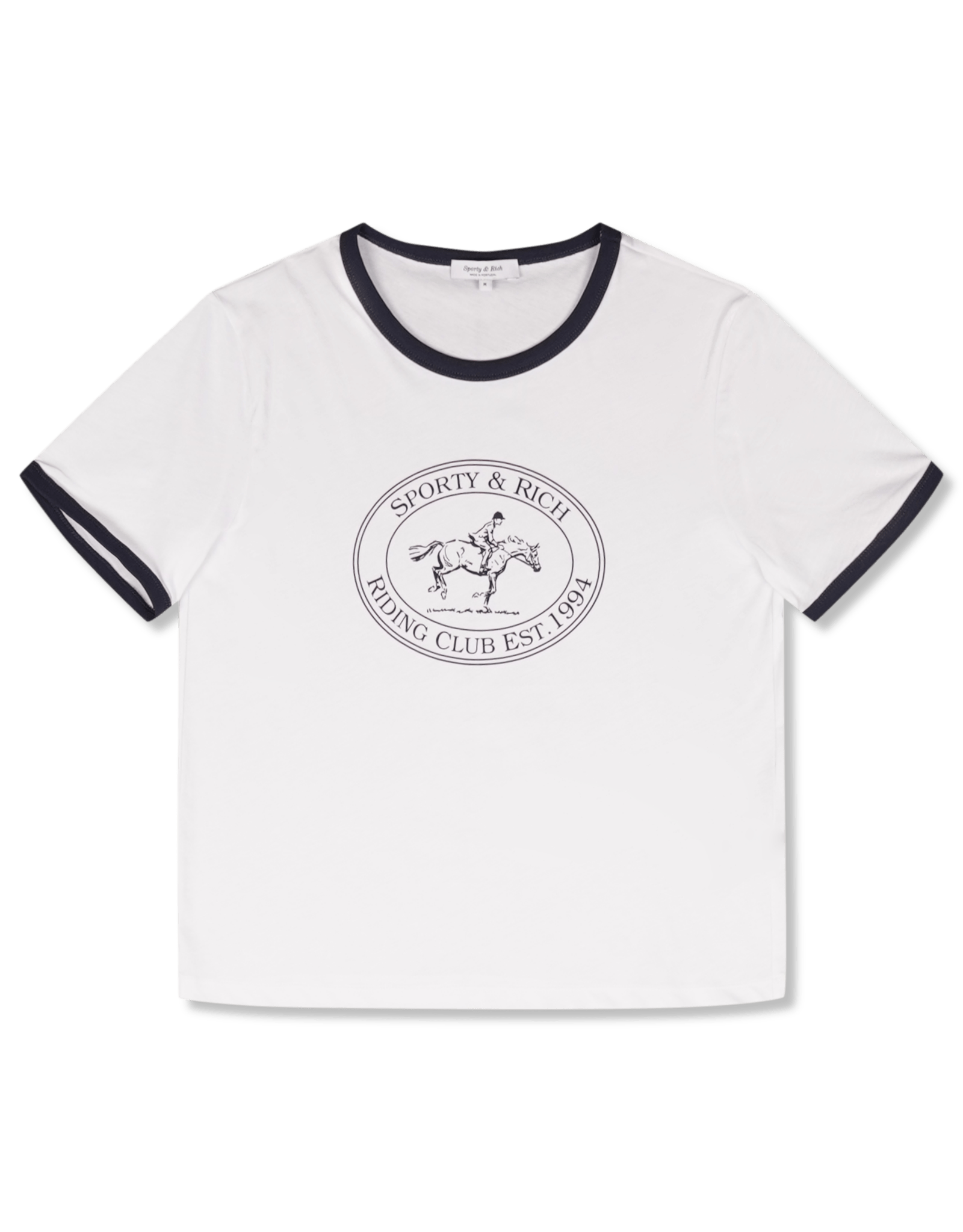 Sporty & Rich Riding Club Ringer T-Shirt | Rezet Store