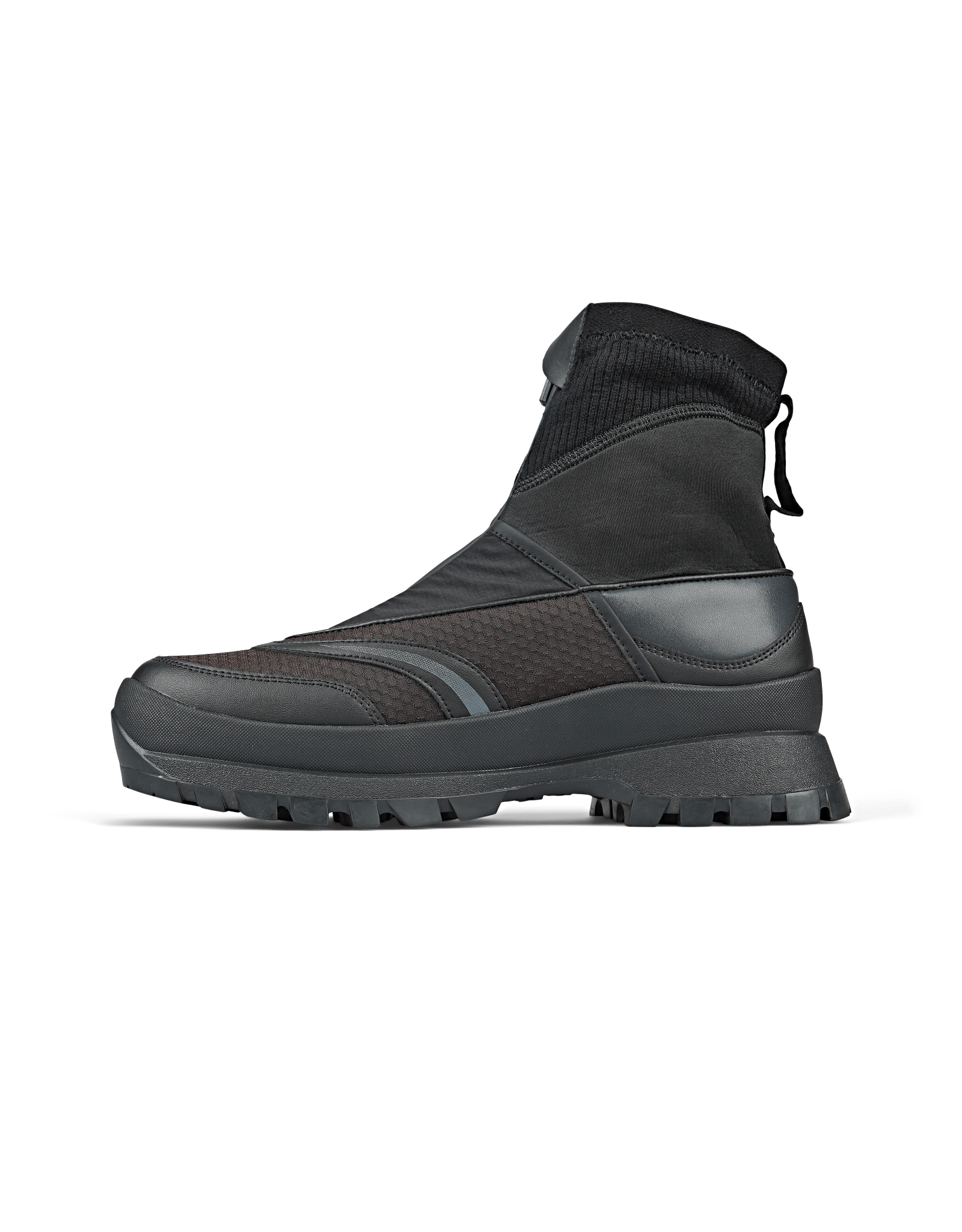 Buy Andersson Bell Mattio Zip-Up Trainer in Black | Men's