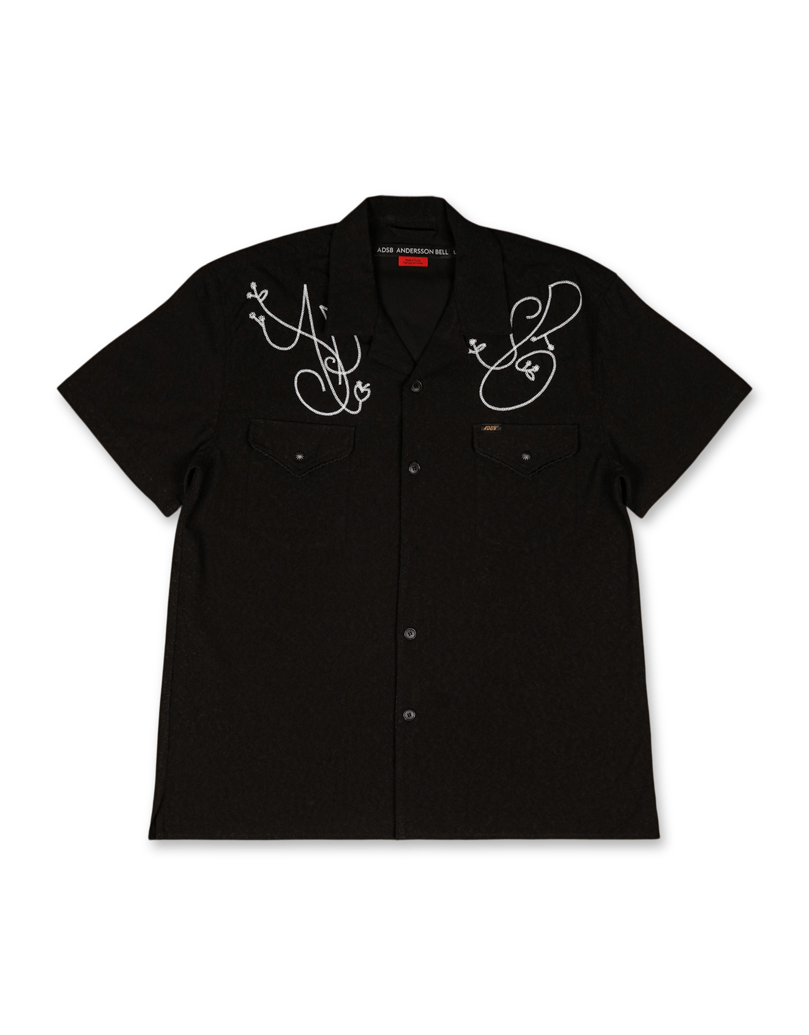 Andersson Bell Black Adsb Chain Embroidery Shirts | Rezet Store