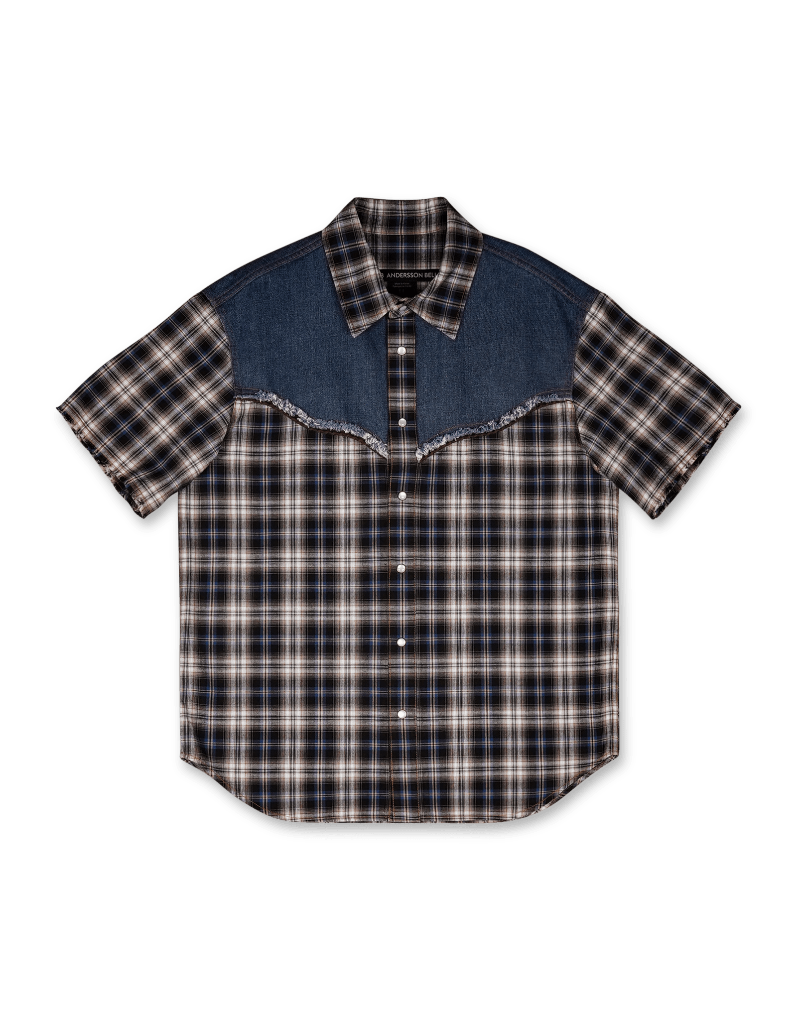 Andersson Bell Denim & Check Raw - Cut Shirts | Rezet Store