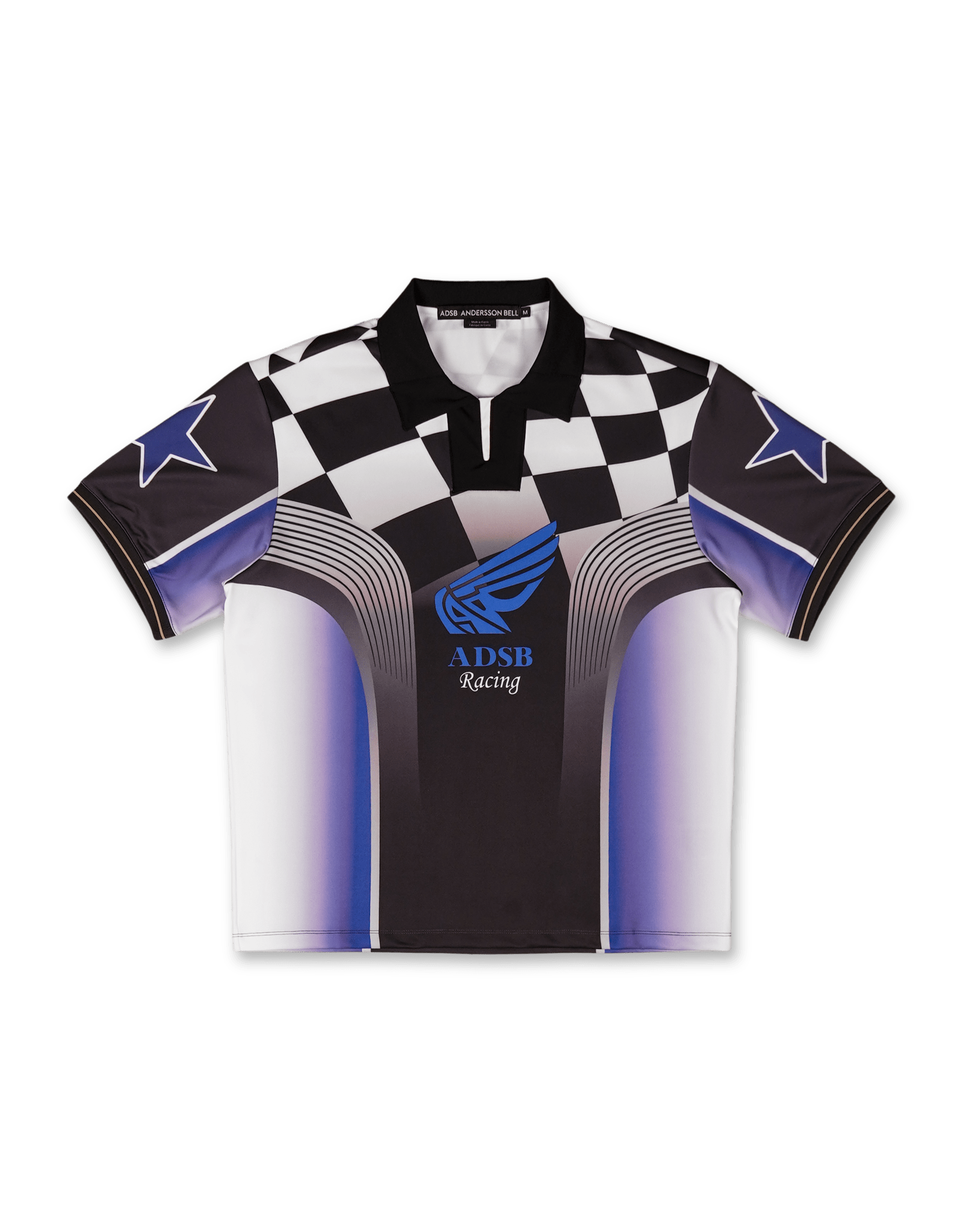 ANDERSSON BELL】 CHECKERBOARD RACING T-SHIRTS Andersson Bell ANDERSSON BELL】 CHECKERBOARD RACING T-SHIRTS Andersson Bell