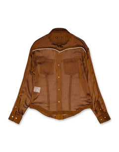 Andersson Bell Herringbone Cut - Out Silk Chiffon Shirts | Rezet Store