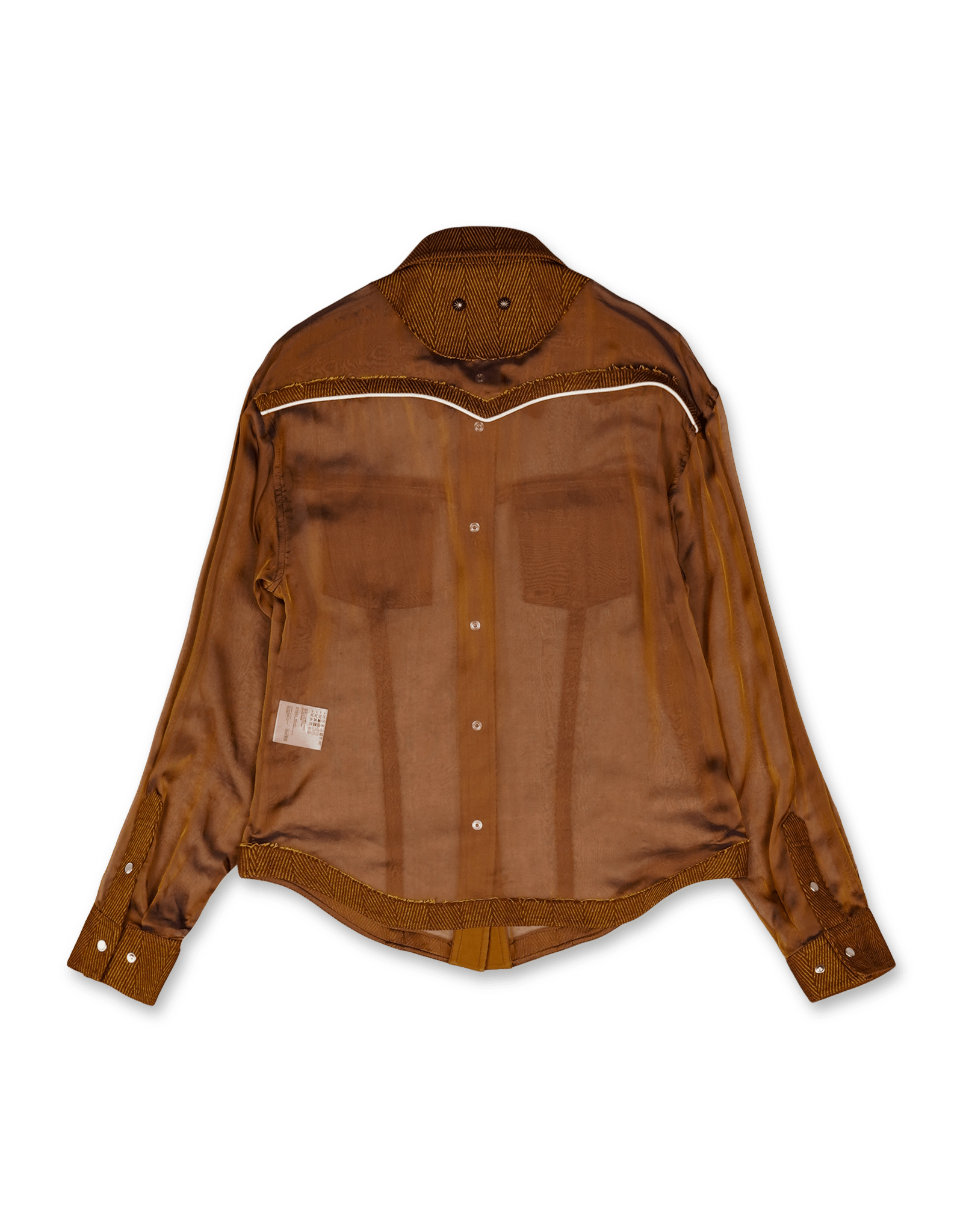 Andersson Bell Herringbone Cut - Out Silk Chiffon Shirts | Rezet Store