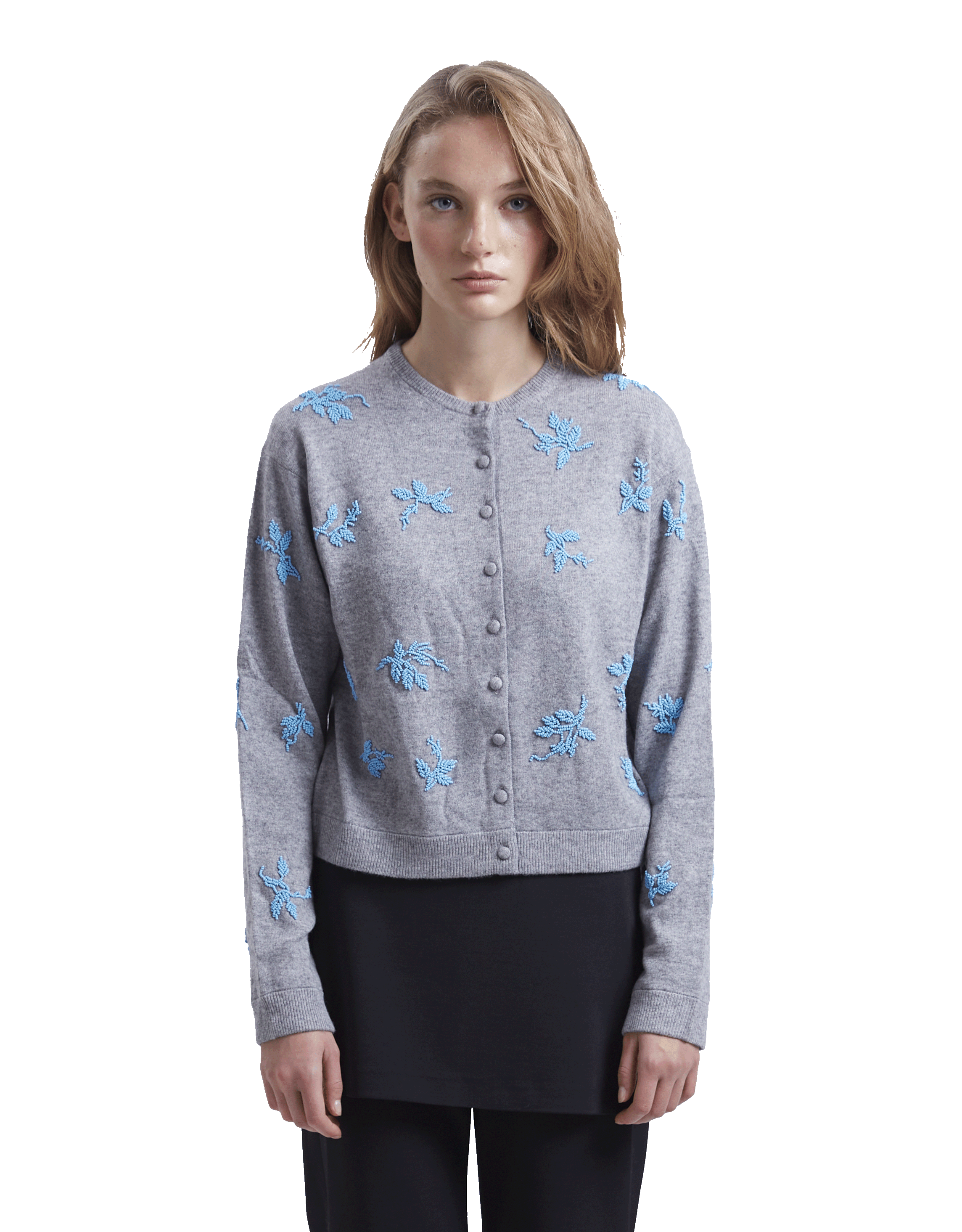 Flower Beaded Cardigan