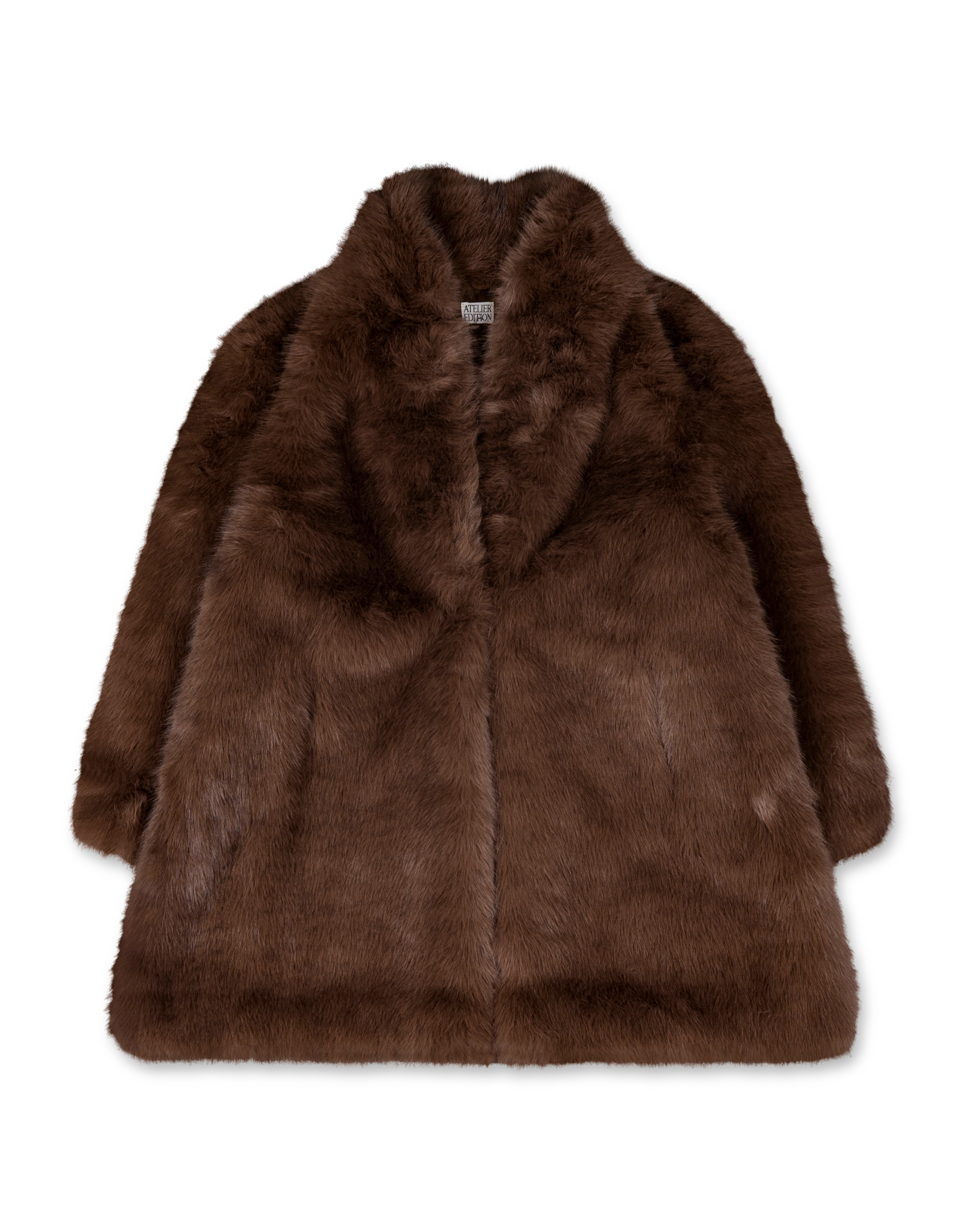 High Neck Fur Coat