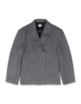 Herringbone Hidden Button Jacket