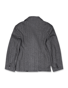 Herringbone Hidden Button Jacket