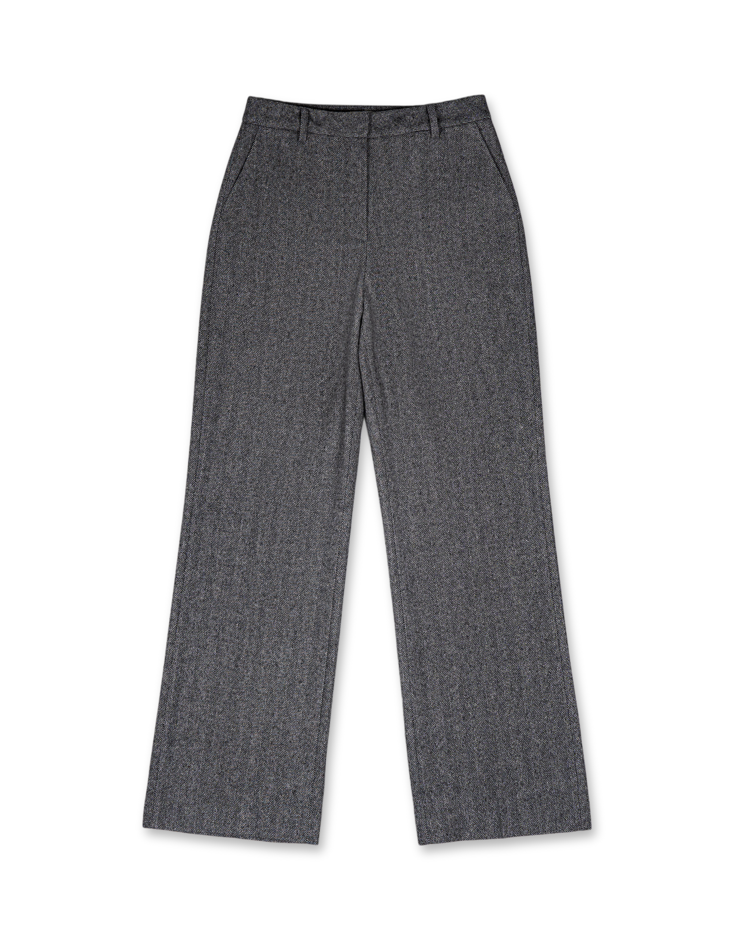 Herringbone Bootcut Pants