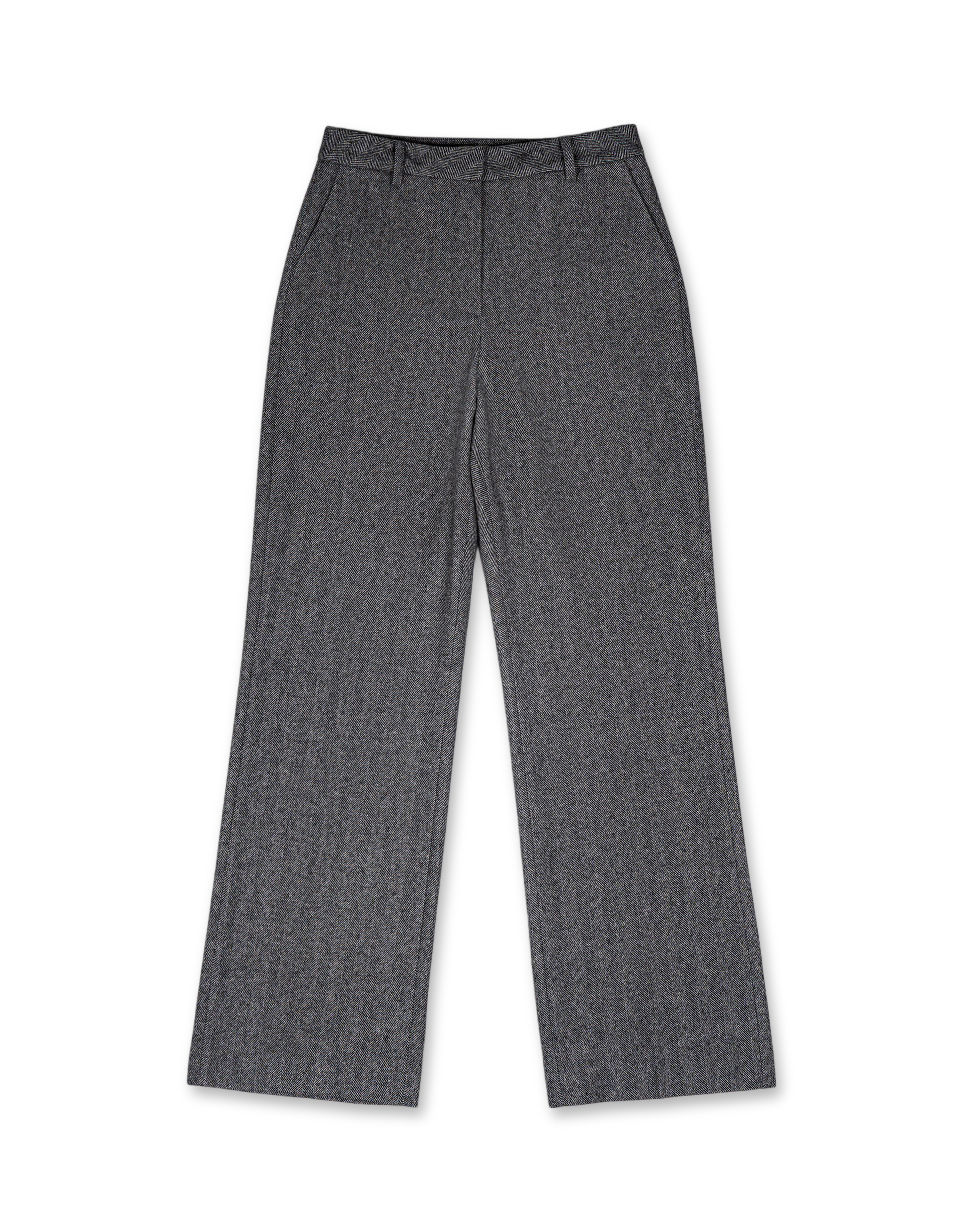 Herringbone Bootcut Pants