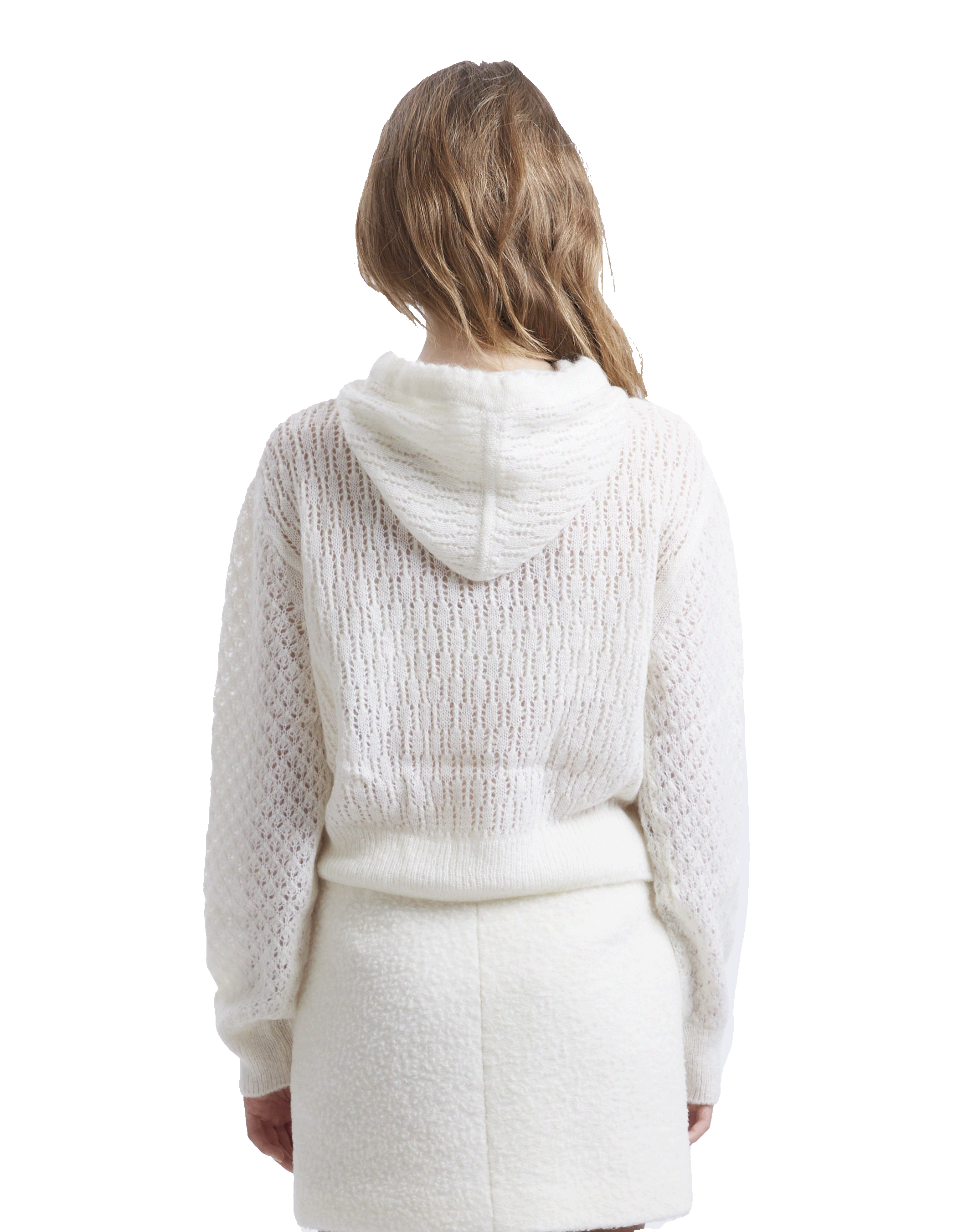 Mohair Hooded Cardigan