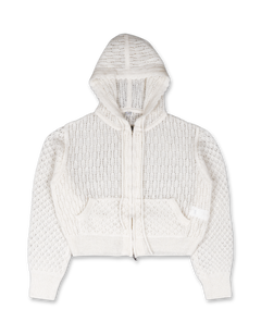 Mohair Hooded Cardigan