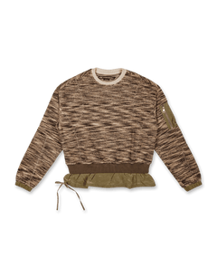 Layered Fleece Sweater