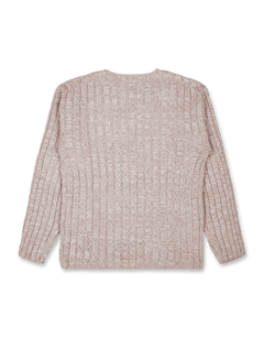 Mixed Yarn Cable Knit