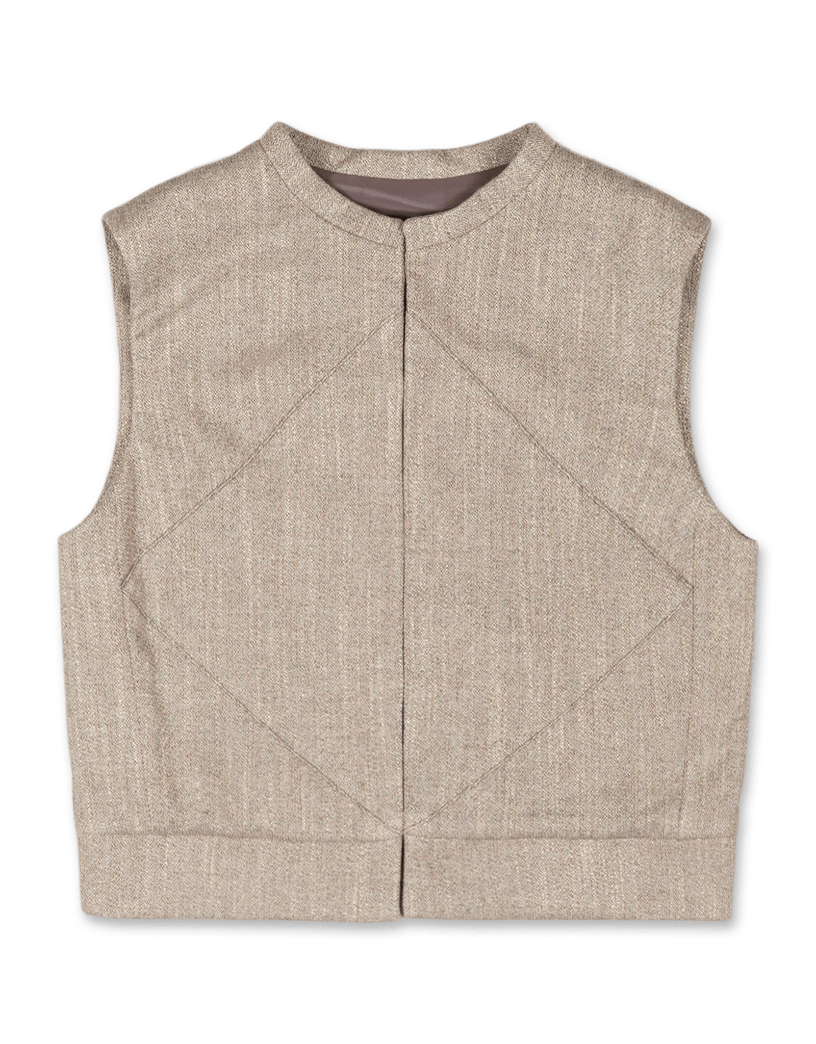 Wool Tweed Motive Vest