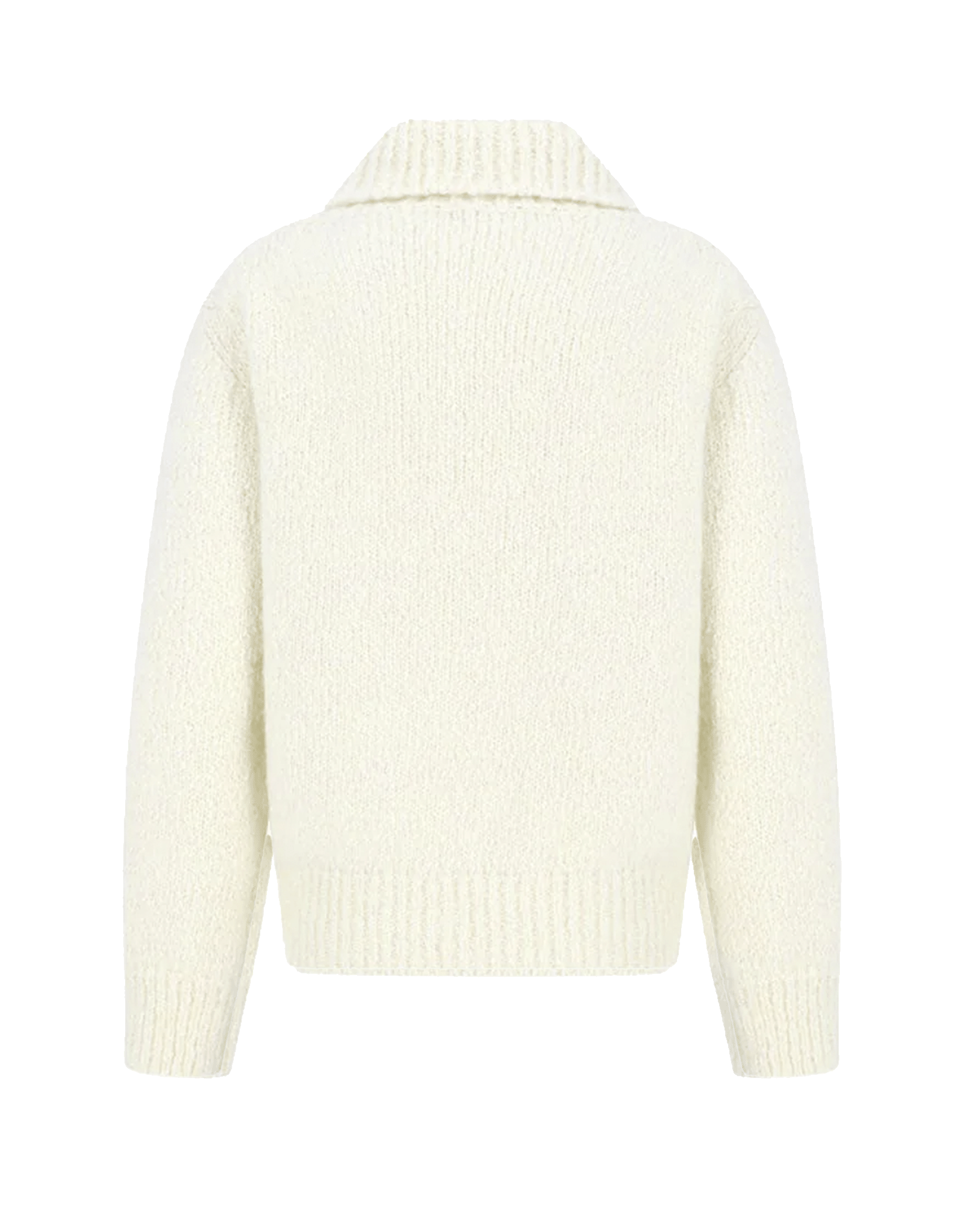 Hairy Slub Half Zip Up Knit