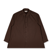 Amomento Stripe Shirring Oversized Shirts | Rezet Store