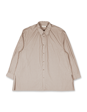 Amomento Stripe Shirring Oversized Shirts | Rezet Store
