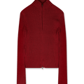 Amomento Ribbed High Neck Zip Up | Rezet Store