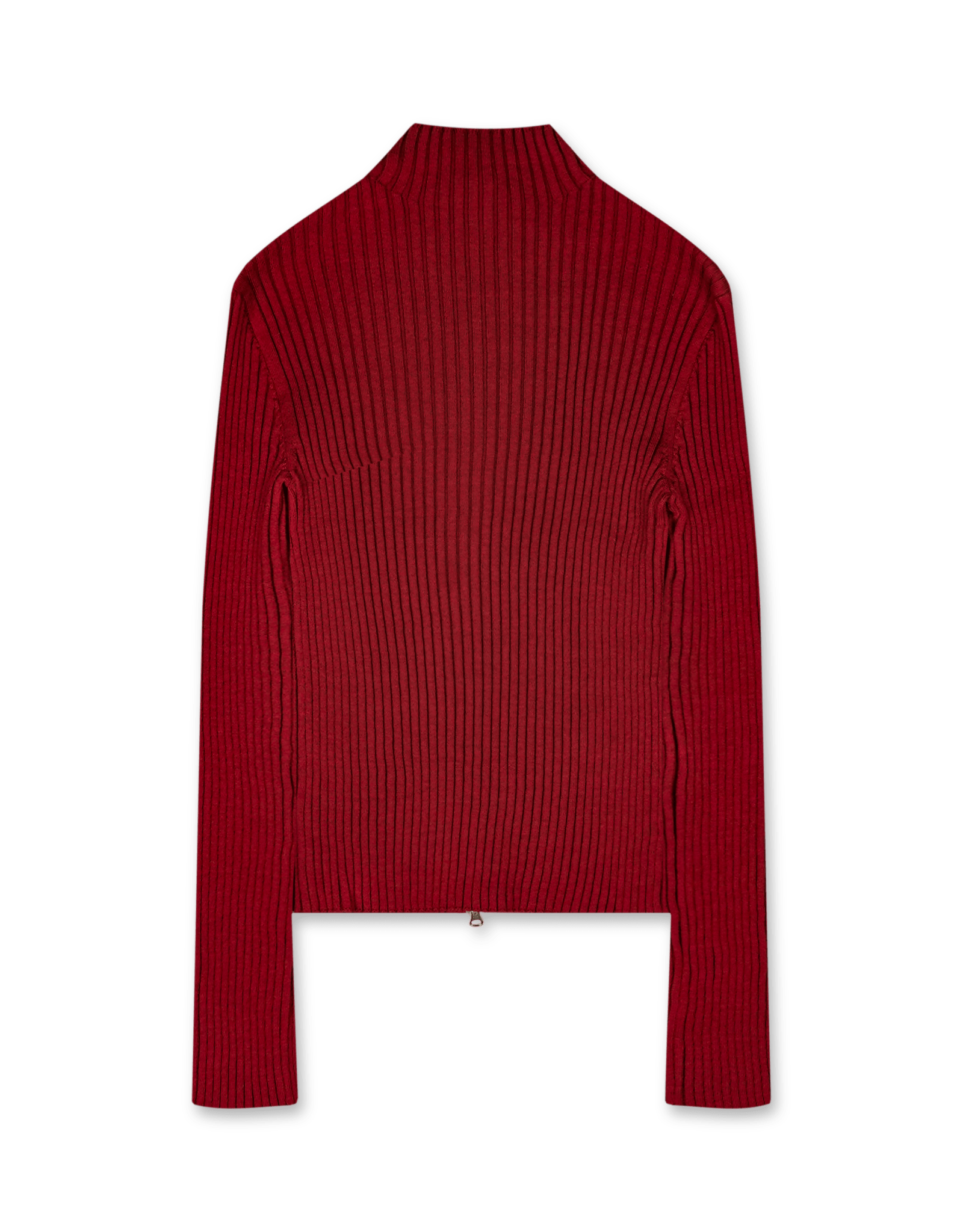 Amomento Ribbed High Neck Zip Up | Rezet Store
