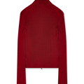 Amomento Ribbed High Neck Zip Up | Rezet Store
