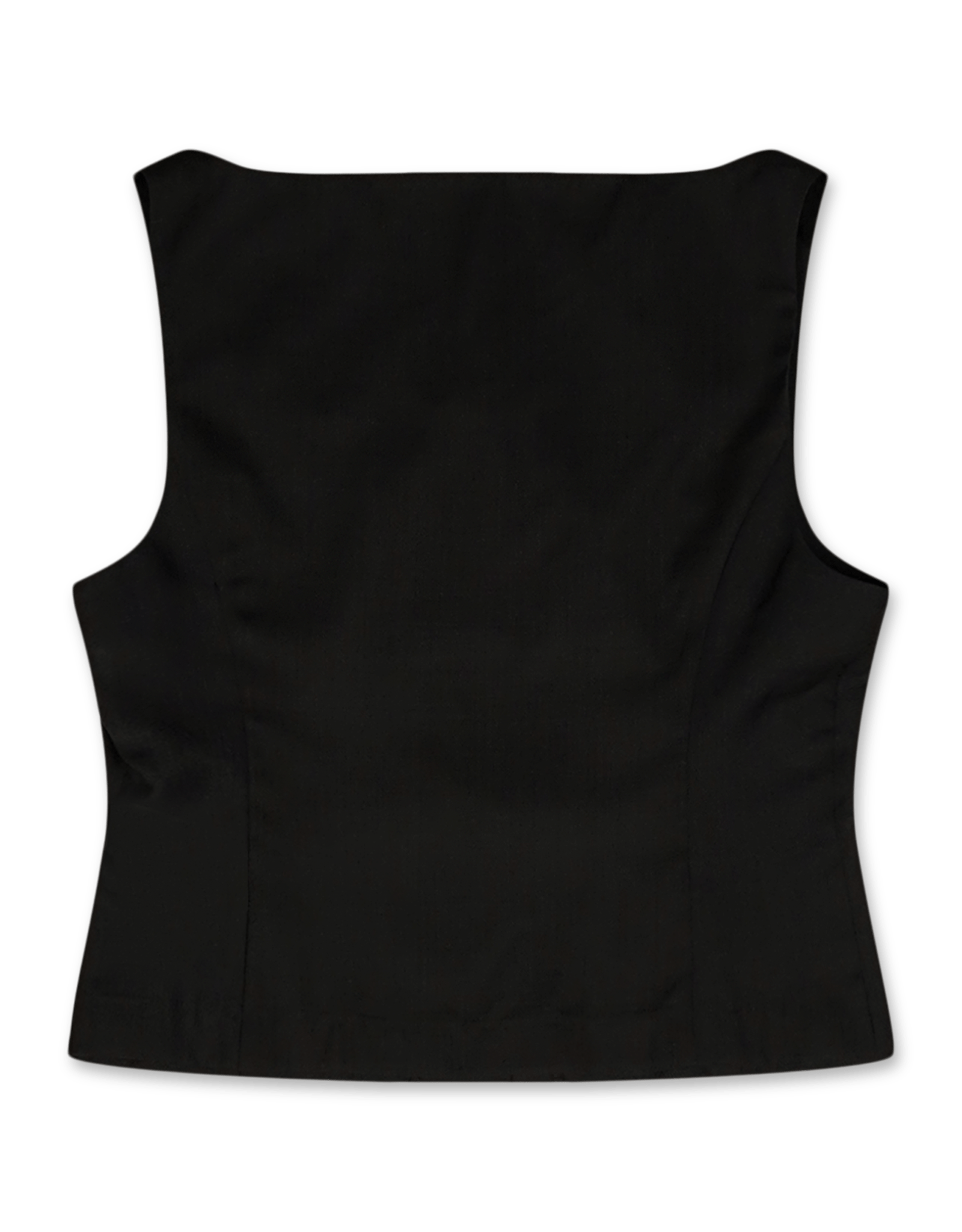 Amomento Sheer Scoop Neck Two Way Vest | Rezet Store