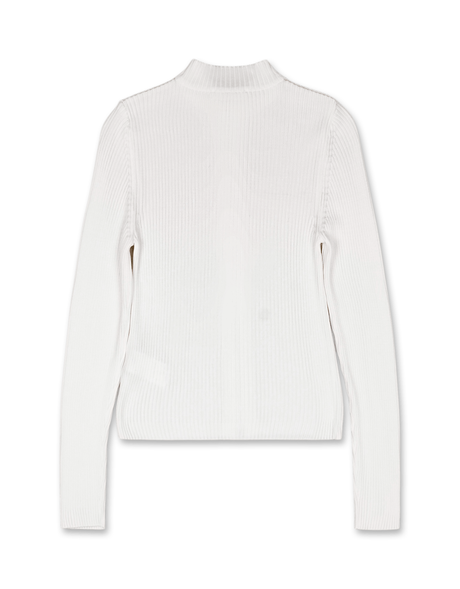 Ribbed Mock Neck Cardigan