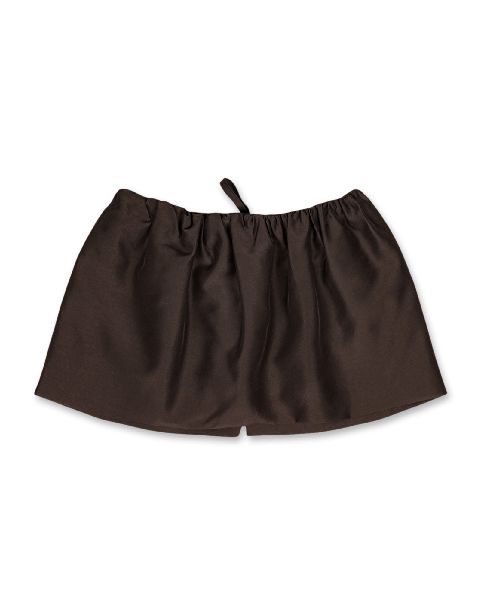 Shirring Organza Belt Skirt
