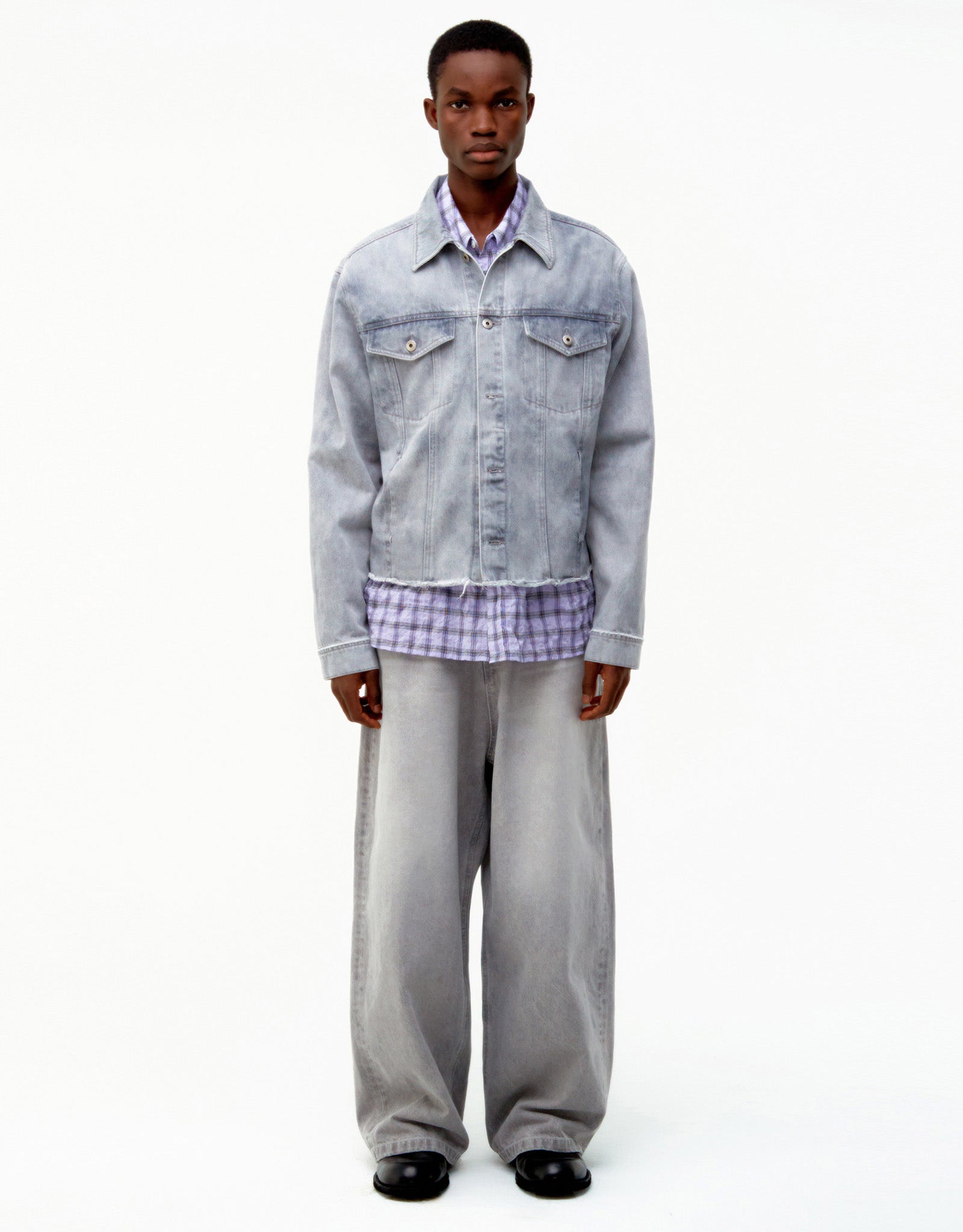 COOR Shadow Washed Cutoff Denim Trucker | Rezet Store