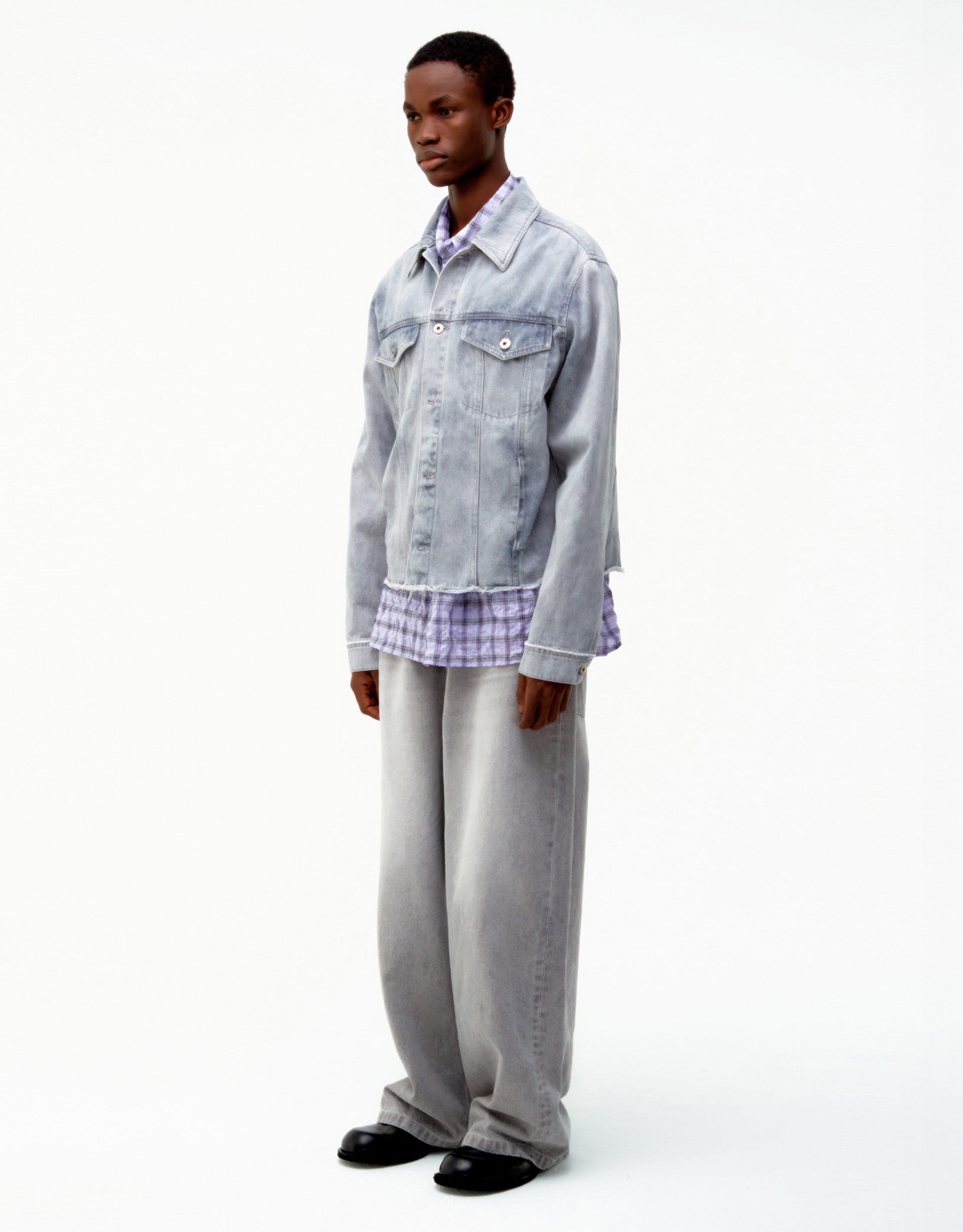 COOR Shadow Washed Cutoff Denim Trucker | Rezet Store