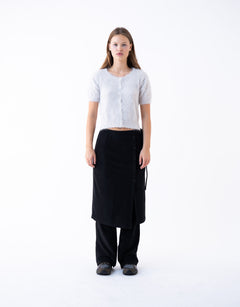 Layered Skirt Pants