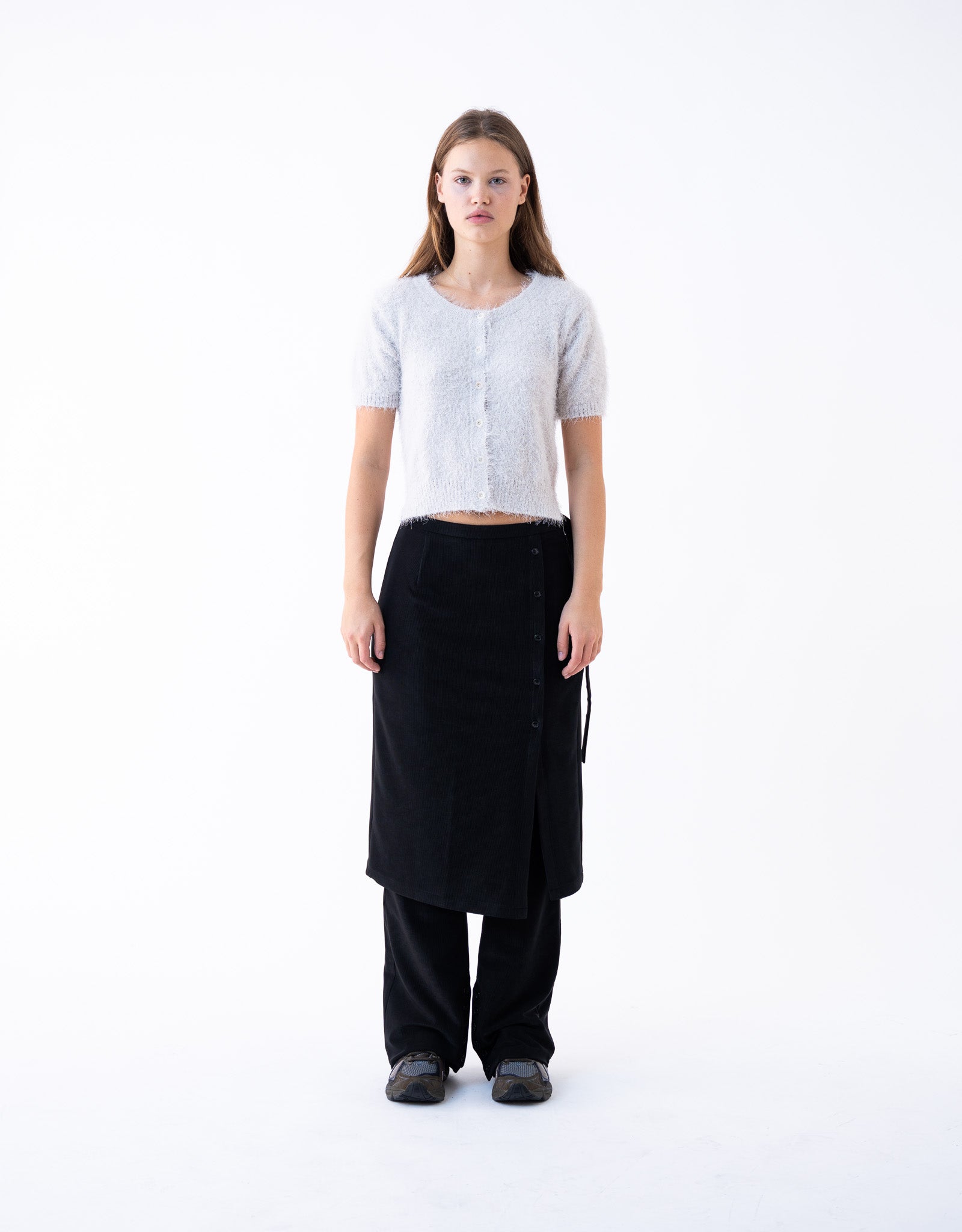 Layered Skirt Pants