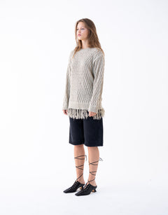 Tassel Crewneck Knit