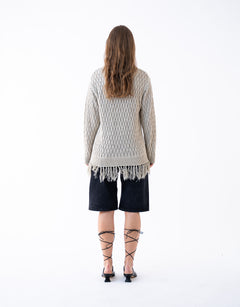 Tassel Crewneck Knit