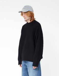 Chunky Rib Knit Crewneck