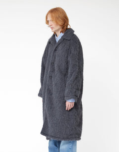 Faux Alpaca Car Coat