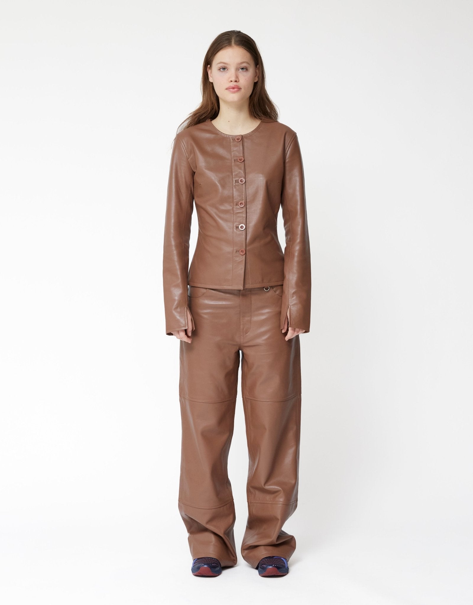 Scoop Leather Trousers