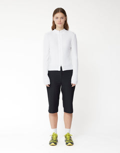 Ribbed Mock Neck Cardigan