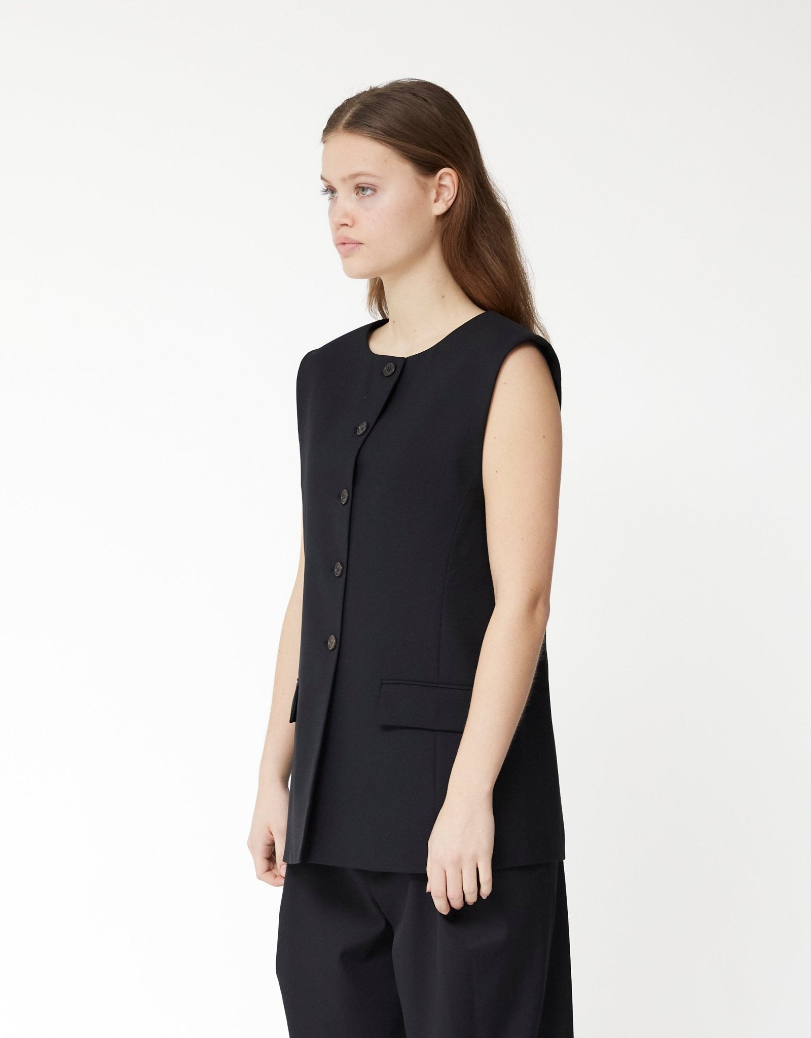 Oversized Button Up Vest