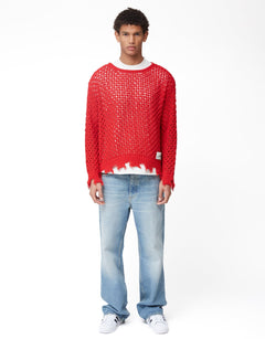 Andersson Bell Unisex Damaged Boatneck Sweater - Rezetstore