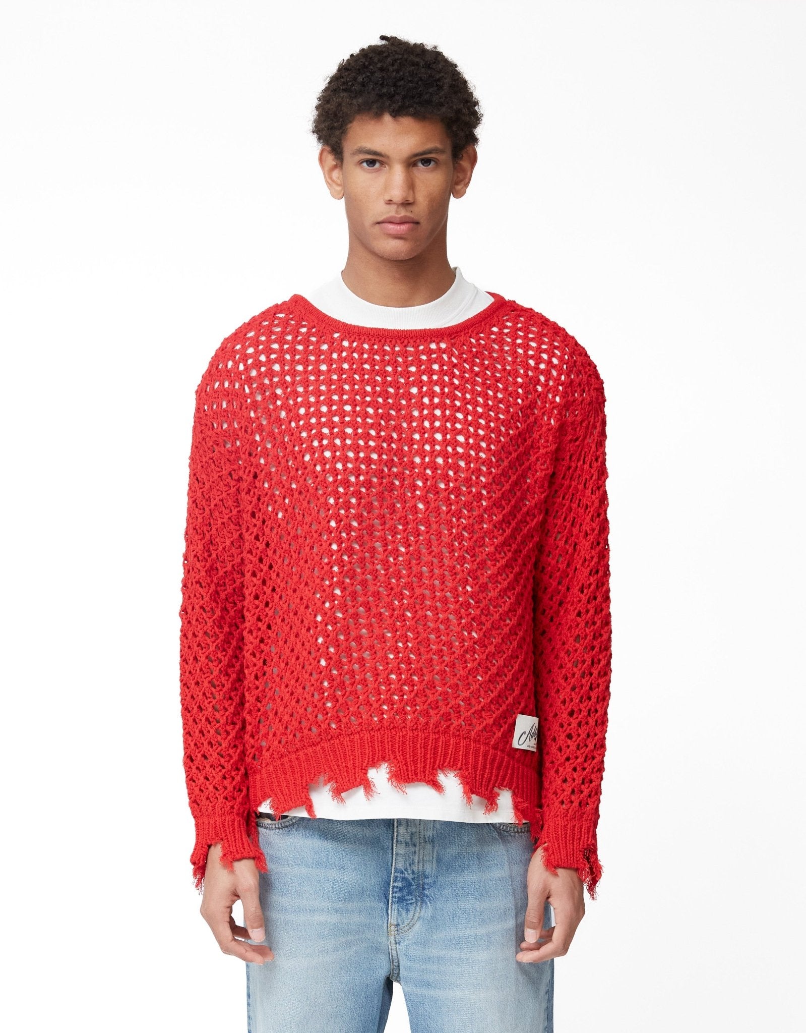 Andersson Bell Unisex Damaged Boatneck Sweater - Rezetstore