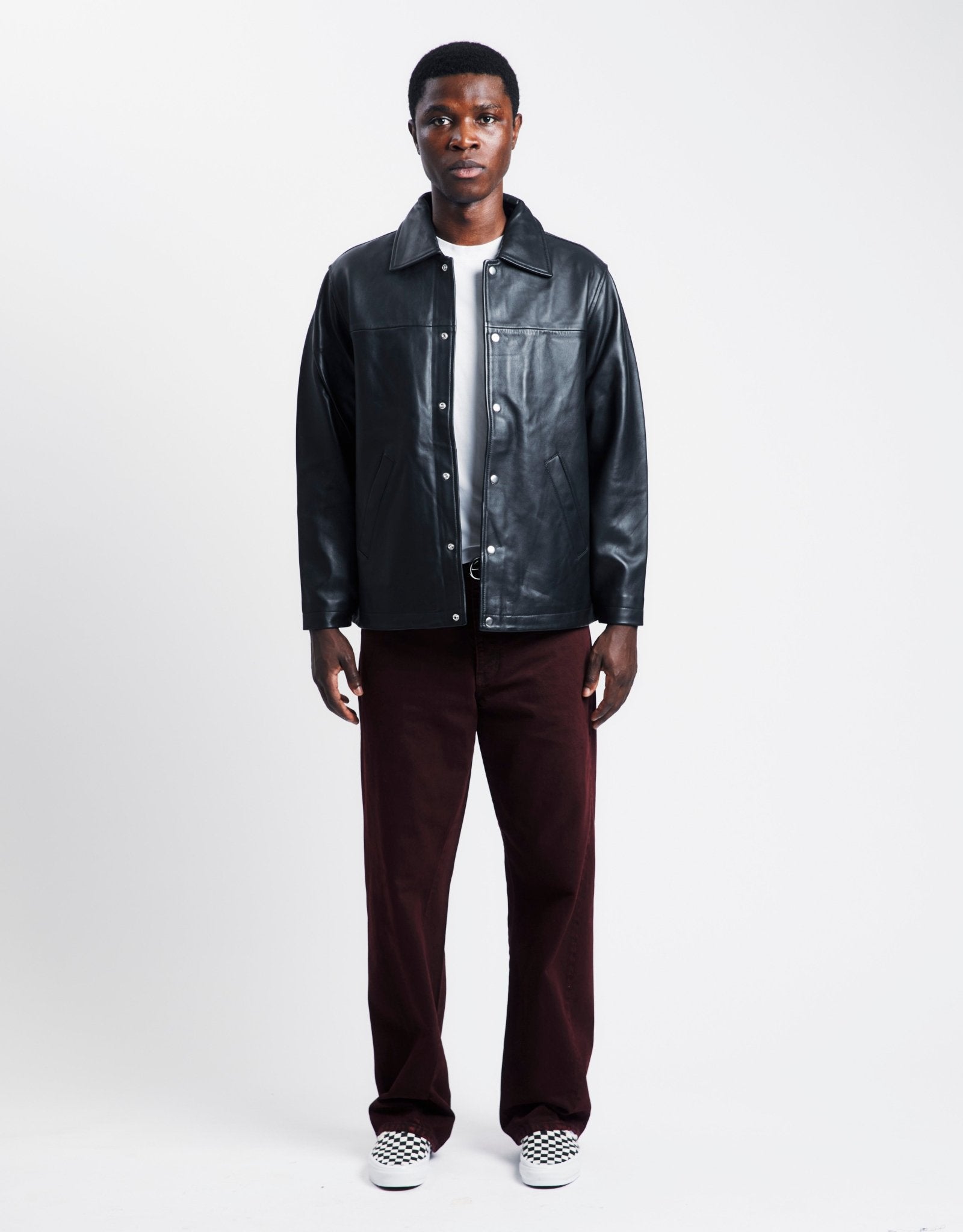 SUNFLOWER Coach Leather Jacket | Rezet Store