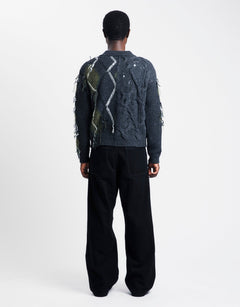 Andersson Bell Argyle Fisherman Polo Sweater | Rezet Store