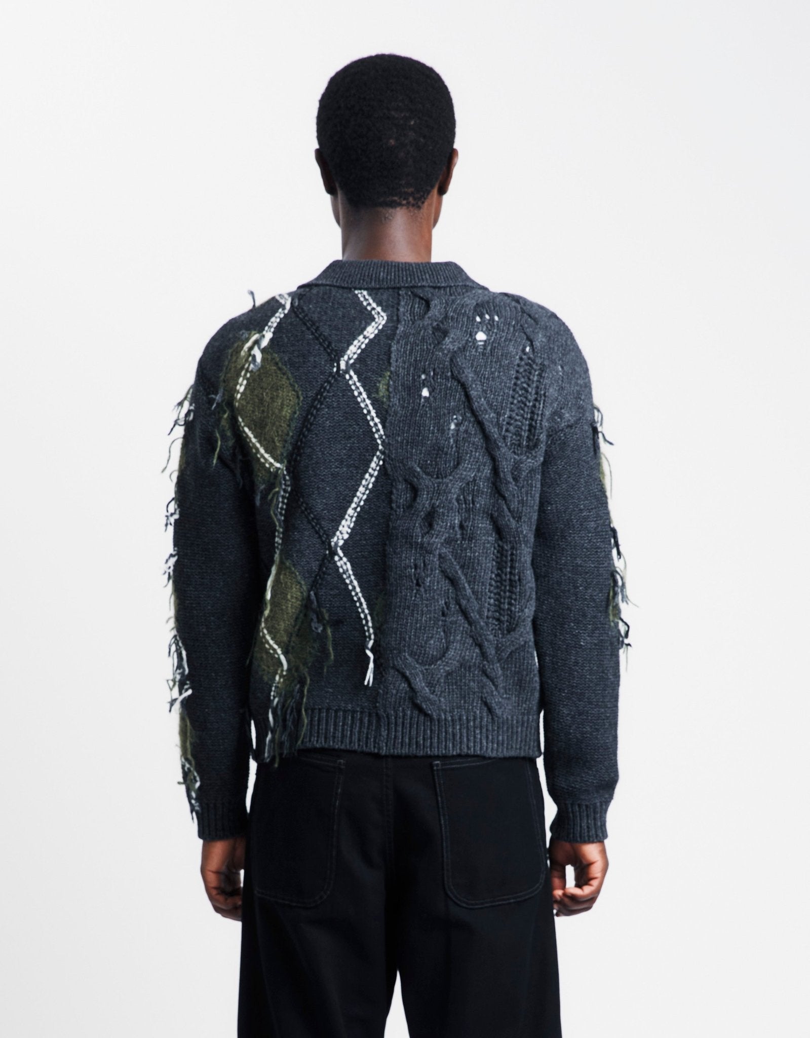 Andersson Bell Argyle Fisherman Polo Sweater | Rezet Store