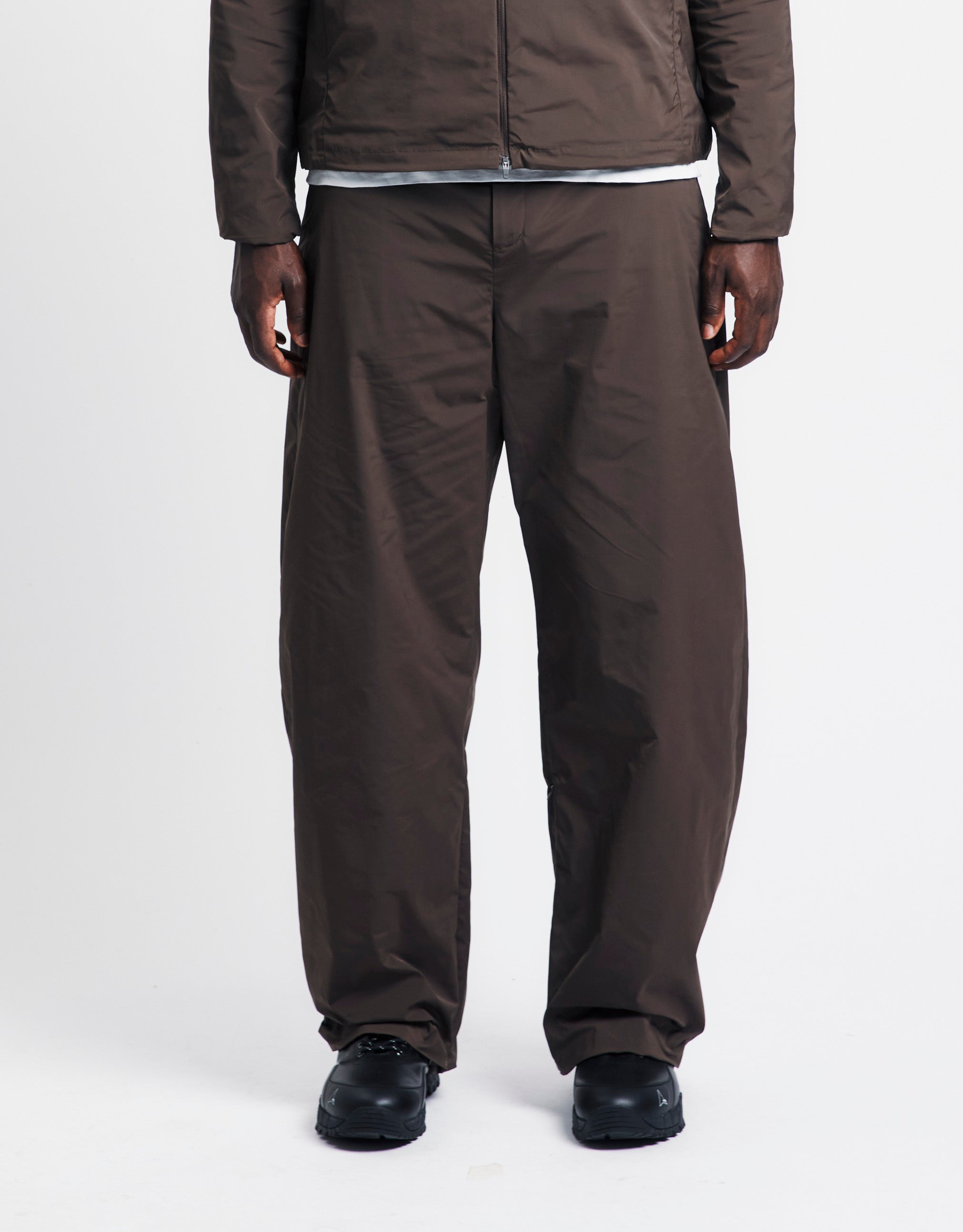 Taffeta Curved Leg Pants